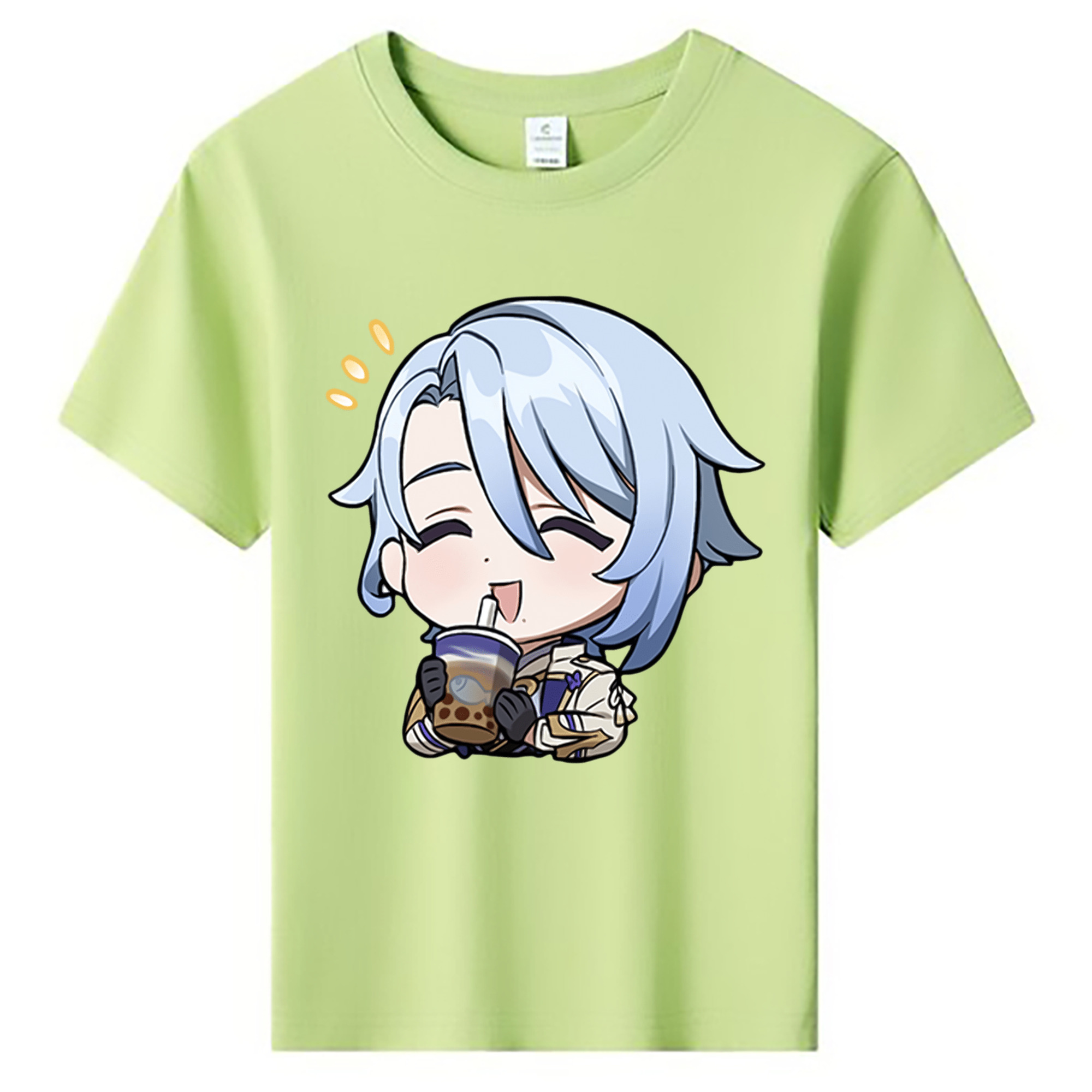 げんし神 神里綾人 かみさとあやと genshin Kamisato Ayato 綿100％キッズTシャツ（フロントプリント）